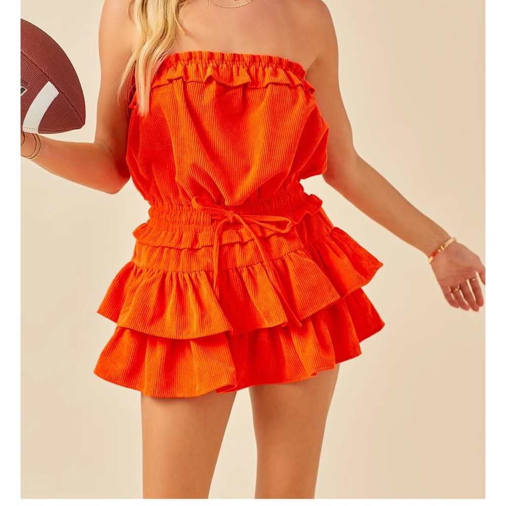 Adorable red day+moon s dress